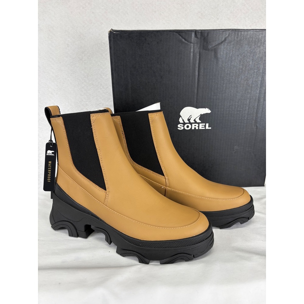 Sorel Brex Boot Chelsea Sz 11 Waterproof Leather Lug Sole Chunky Outdoor